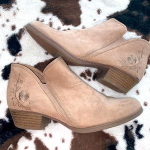 Rose Petal Grey Booties